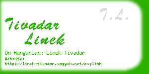 tivadar linek business card